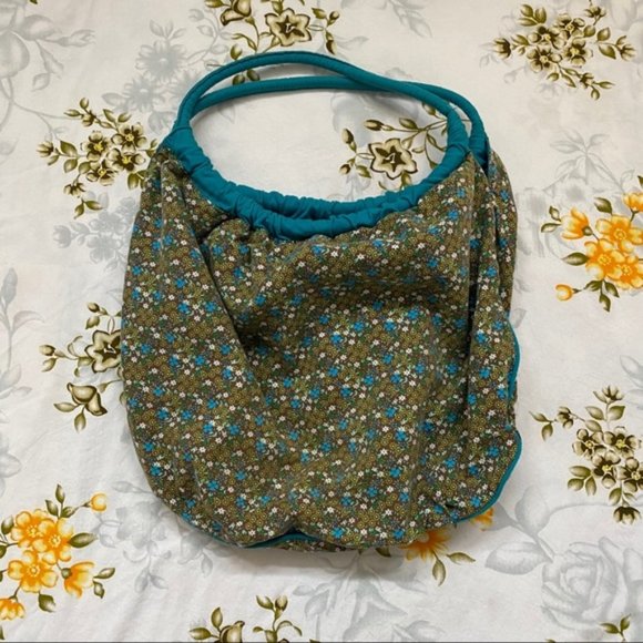 Reversible Boho Blue Floral Bag - Picture 2 of 6